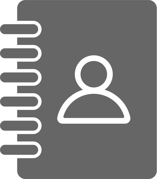 电话簿联系人图标标志图片下载