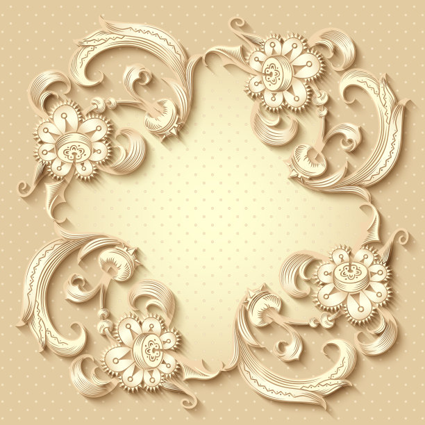 花卉的边界图片下载