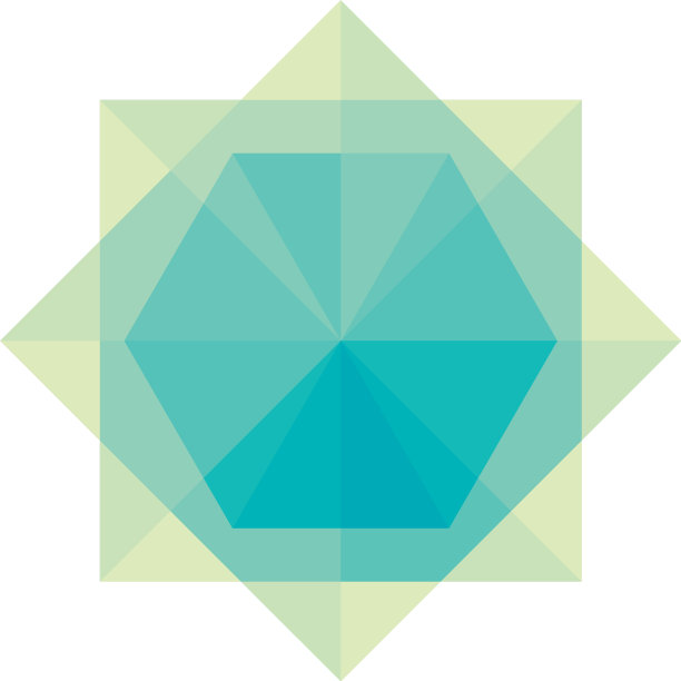 几何菱形正方形和六角形图标图片下载