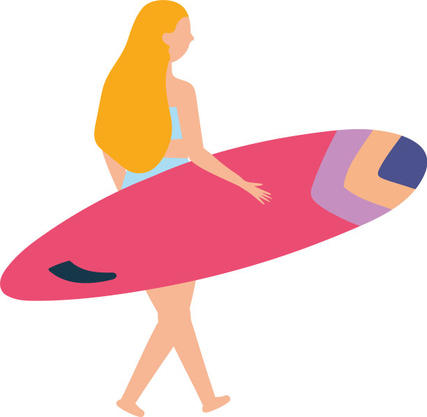 人们在夏天相关的设计女人扛图片下载