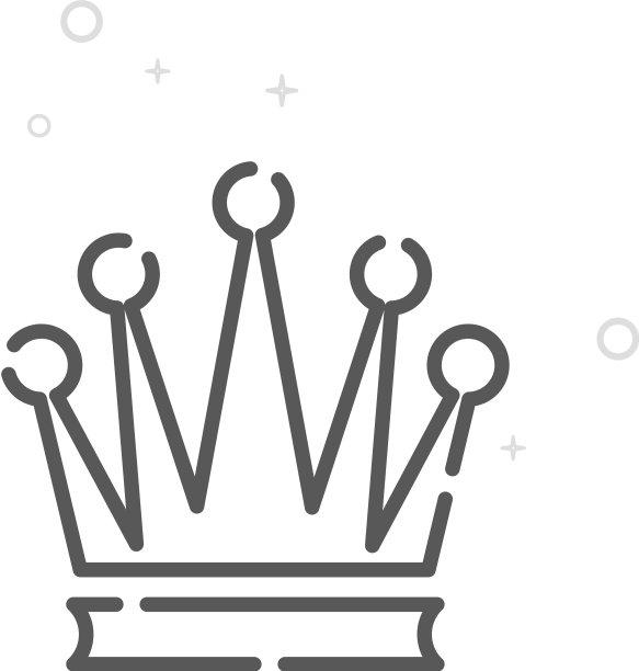 皇家皇冠线图标符号象形符号灯图片下载