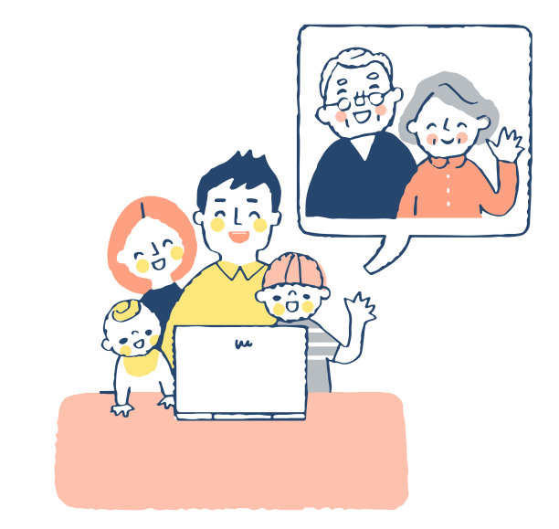 带笔记本电脑的网上返校节图片下载