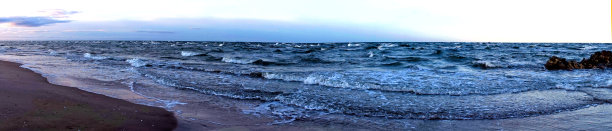 Panorama Cape Kolka，波罗的海，拉脱维亚著名的地方图片下载