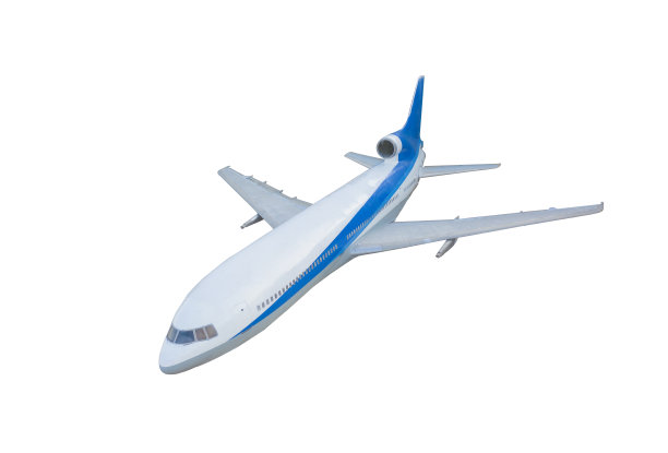 鸟瞰图一个真实的飞机，飞机，或飞机孤立在白色背景上旅行旅行和交通概念背景。飞行汽车。图片下载