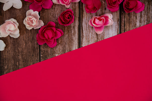 情人节的背景与玫瑰图片下载