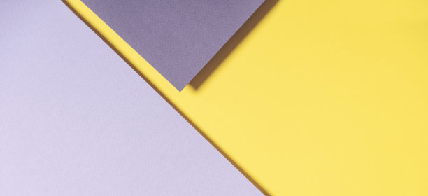 抽象几何纸横幅背景在黄色和灰色的颜色。俯视图图片下载
