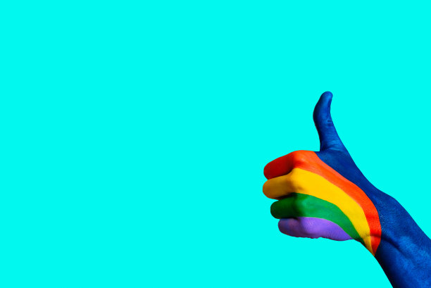 画着拇指的手图片下载