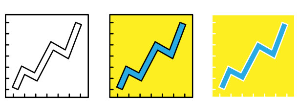 图表手绘设计矢量插图图片下载