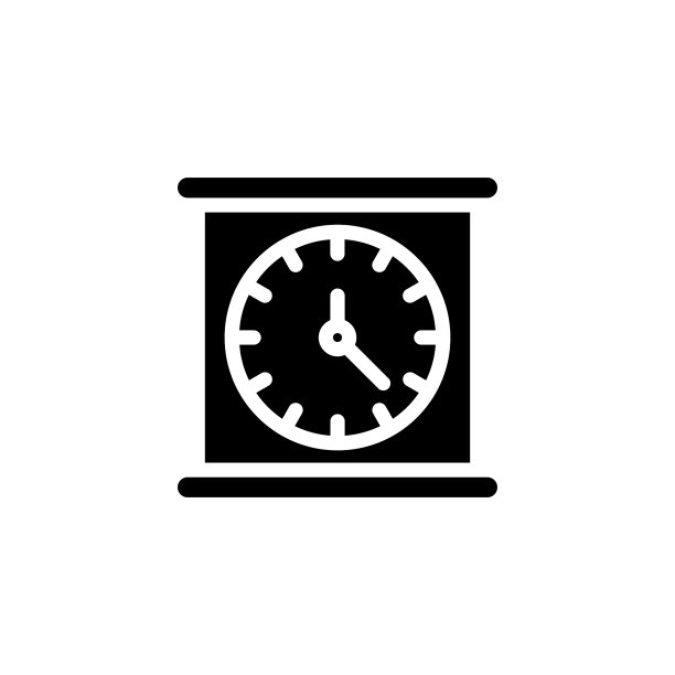 矢量时钟图标：标志设计图片下载