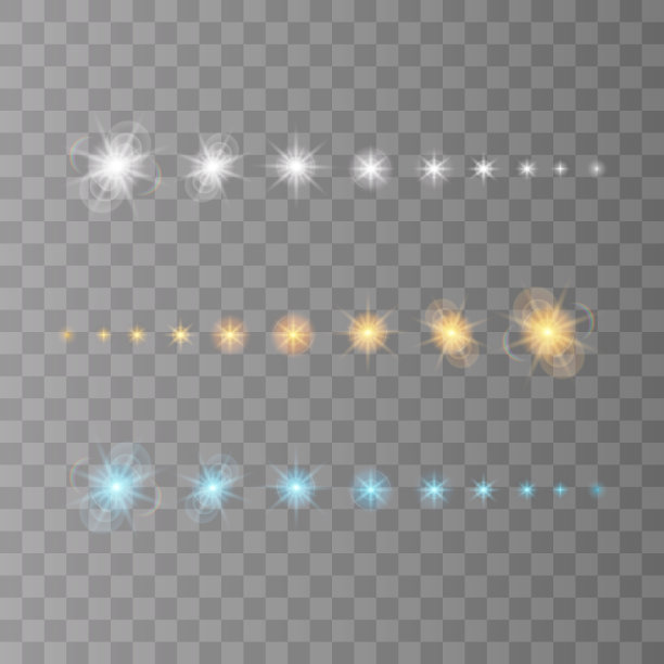 抽象透明阳光特殊透镜耀斑光效果图片下载