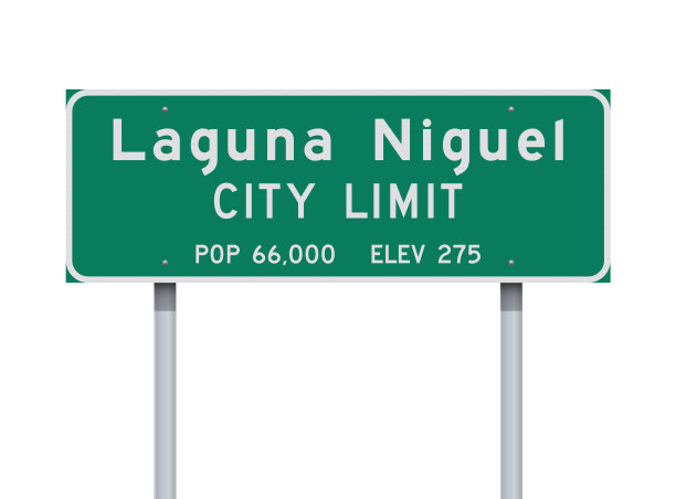 拉古纳尼格尔市限制路牌图片下载