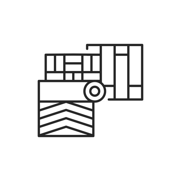 地板覆盖颜色线图标。网页，移动应用程序，促销的象形图。图片下载