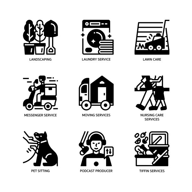 服务业务图标集图片下载