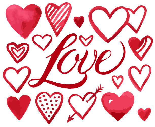 情人节的心收藏图片下载