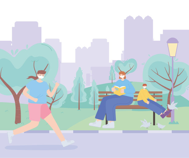 妇女和男孩戴着医用口罩的人图片下载