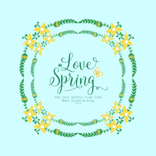 壁纸设计为爱的春天卡片图片下载