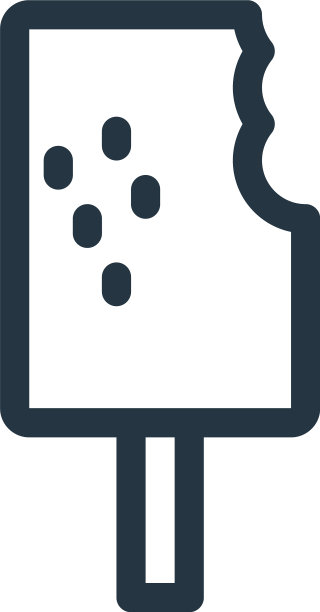 冰淇淋图标孤立在白色背景图片下载