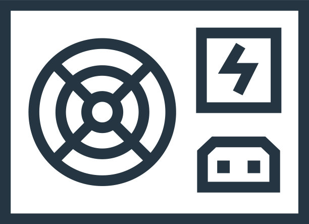 电源图标隔离在白色背景上图片下载