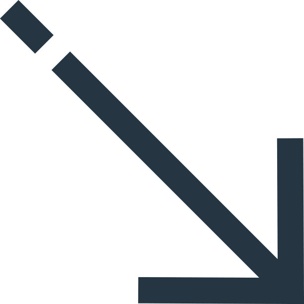 对角线箭头图标孤立在白色背景图片下载