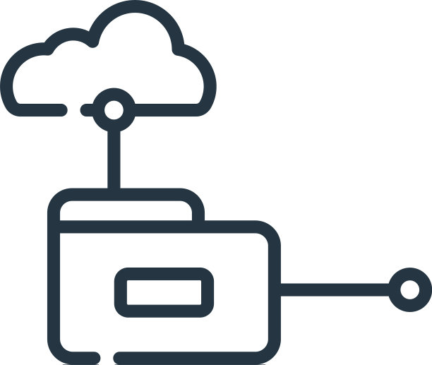 云计算图标孤立在白色背景上图片下载