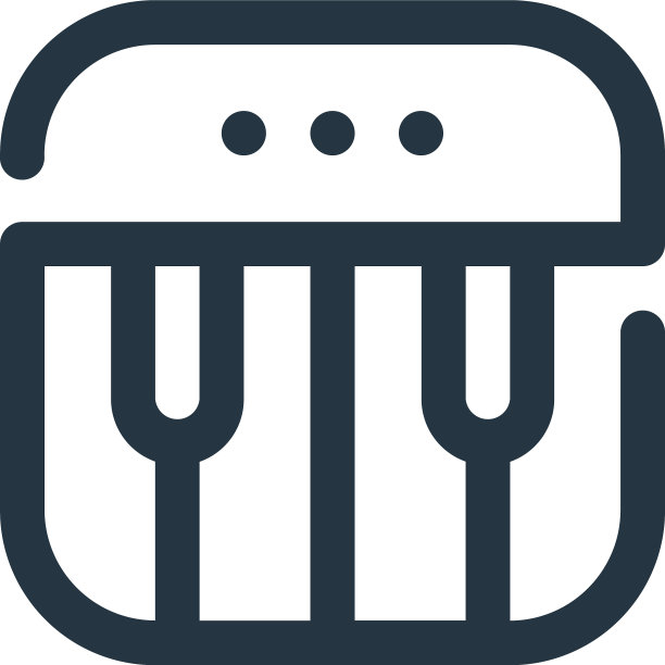 钢琴图标孤立的白色背景轮廓图片下载