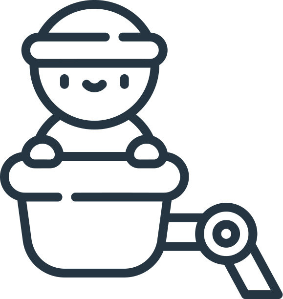 鹤图标孤立在白色背景轮廓图片下载