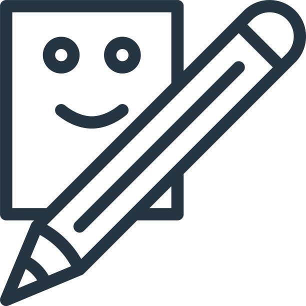 书写图标孤立在白色背景大纲图片下载