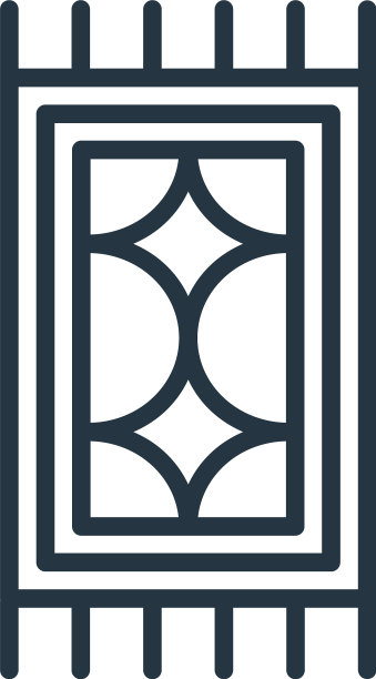 地毯图标地毯可编辑的笔触地毯线性图片下载