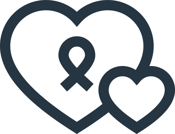 慈善图标孤立的白色背景轮廓图片下载