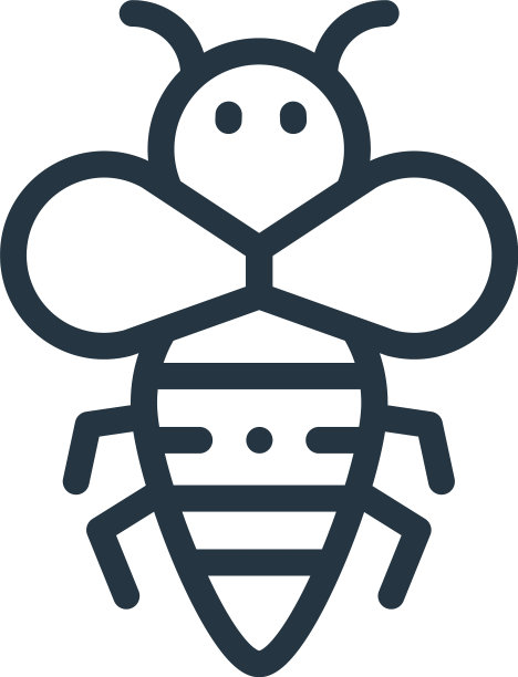 蜜蜂图标蜜蜂可编辑的笔触蜜蜂线性符号图片下载