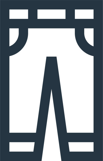 裤子图标裤子可编辑的笔画裤子线性图片下载