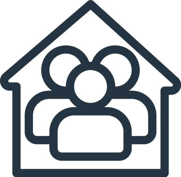 呆在家里图标呆在家里可编辑的笔触图片下载