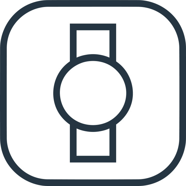 我看图标孤立在白色背景大纲图片下载