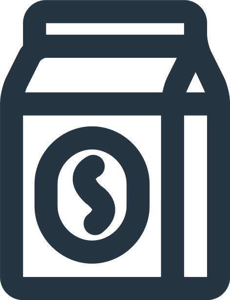 咖啡图标孤立的白色背景轮廓图片下载