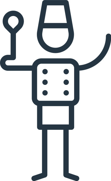 美食图标孤立在白色背景图片下载