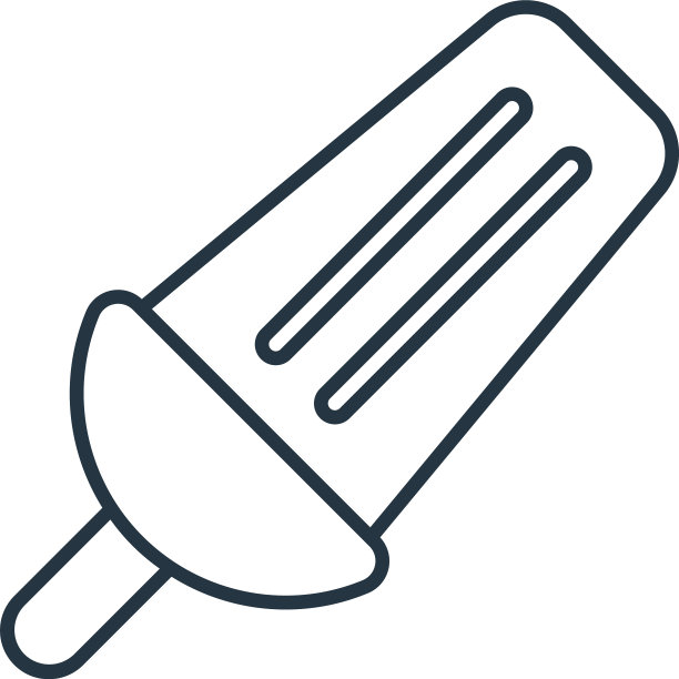 冰流行图标孤立在白色背景轮廓图片下载