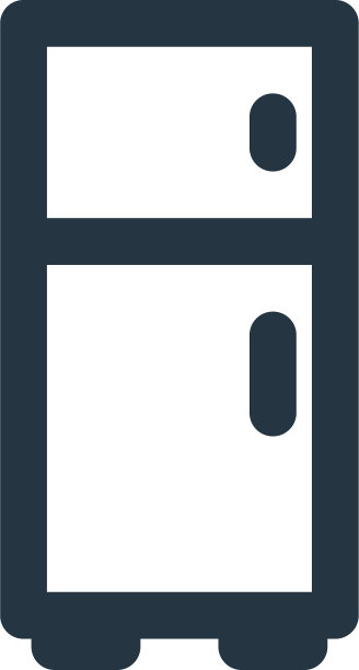 冰箱图标孤立在白色背景图片下载