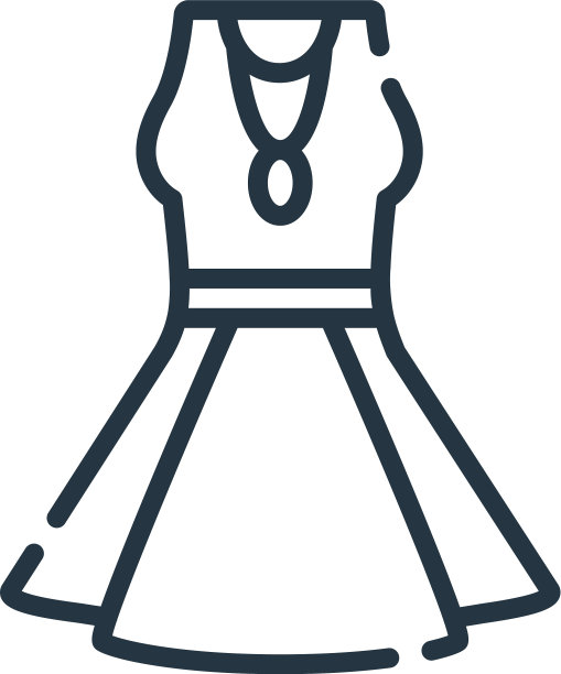 着装图标着装可编辑笔触着装线性图片下载