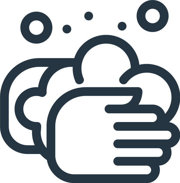 洗手图标孤立在白色背景图片下载