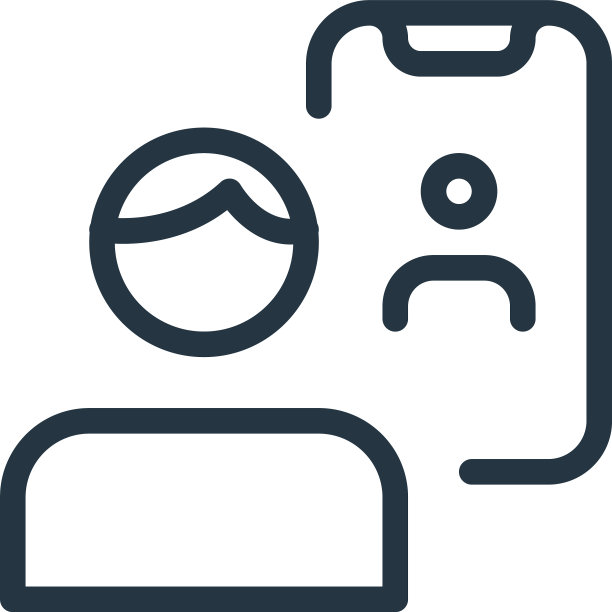 视频通话图标隔离在白色背景图片下载