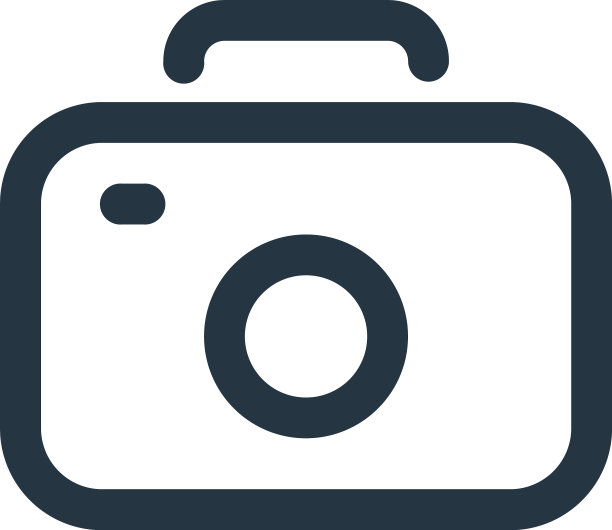 相机图标孤立在白色背景轮廓上图片下载