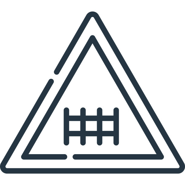 铁路图标孤立在白色背景轮廓图片下载