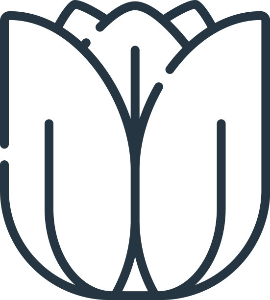 花图标花可编辑的笔触花线性图片下载