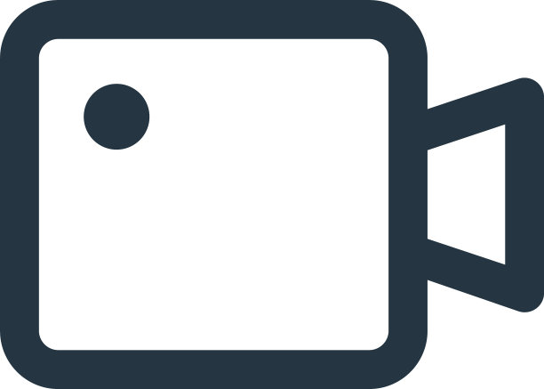 视频图标孤立在白色背景轮廓图片下载