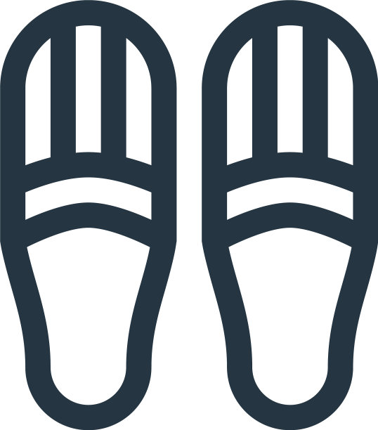 拖鞋图标拖鞋可编辑笔划拖鞋图片下载