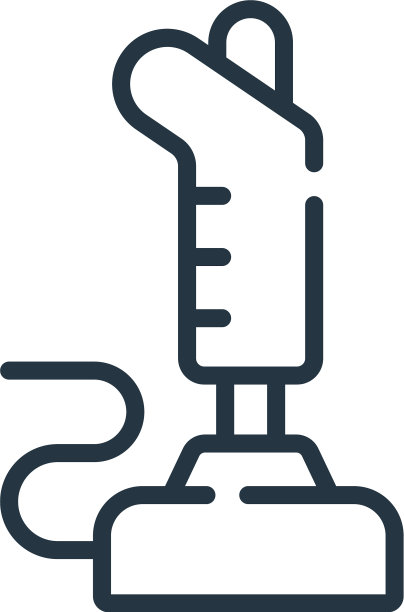 操纵杆图标孤立的白色背景图片下载