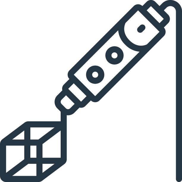 D笔图标D笔可编辑的笔触D笔线性图片下载