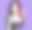 穿着紫色运动胸罩的垃圾摇滚动漫女孩。漫画风格的头像与哥特look。图片下载