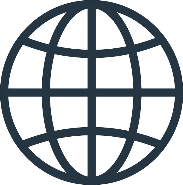 世界范围图标孤立在白色背景图片下载