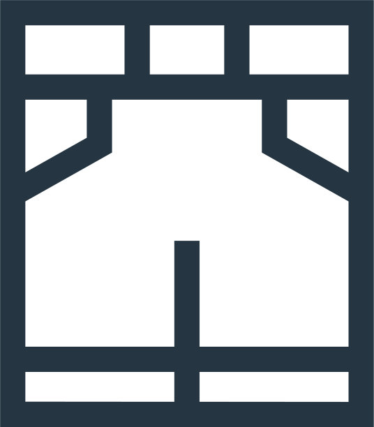 短裤图标短裤可编辑笔触短裤线性图片下载